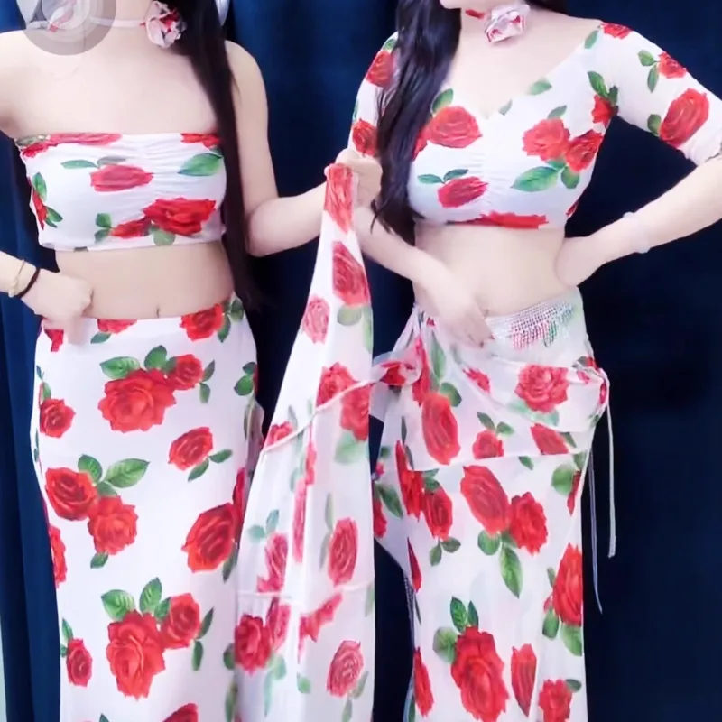 Customized New Belly Dance Set Performance Dress Class Clothes Temperament Practice Dress Indian Clothes Women