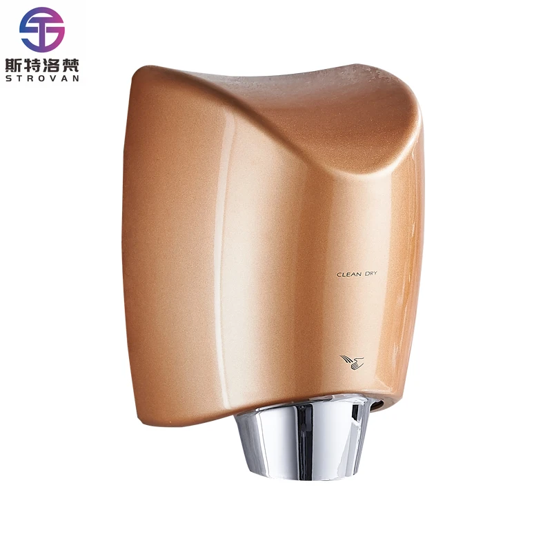 

STLF DWJ White Plastic Wall Mounted Dry Automatic Hand Dryer Low Noise 1800W for Hotel