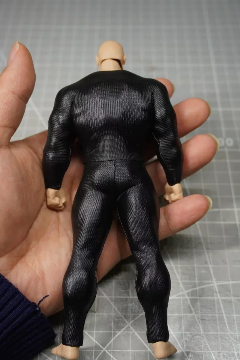 1/12 Scale Black Stripe Jumpsuit Model for 6'' Adam AD01