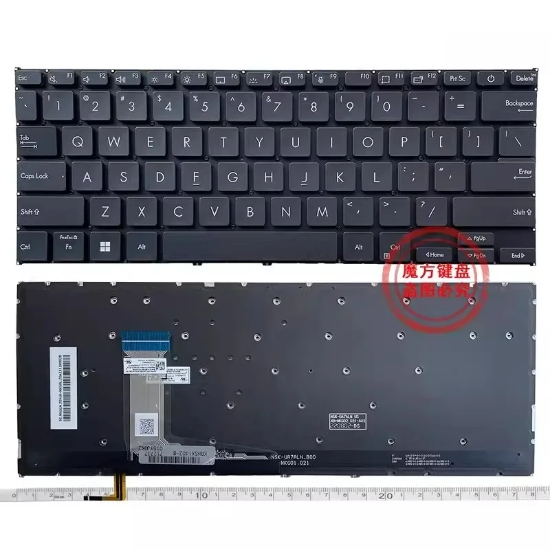 New US Keyboard for ASUS Vivobook 14Pro X1402 X1403 X1402Z  X1402ZA  X1403Z X1403ZA Backlit Keyboard Black Silver