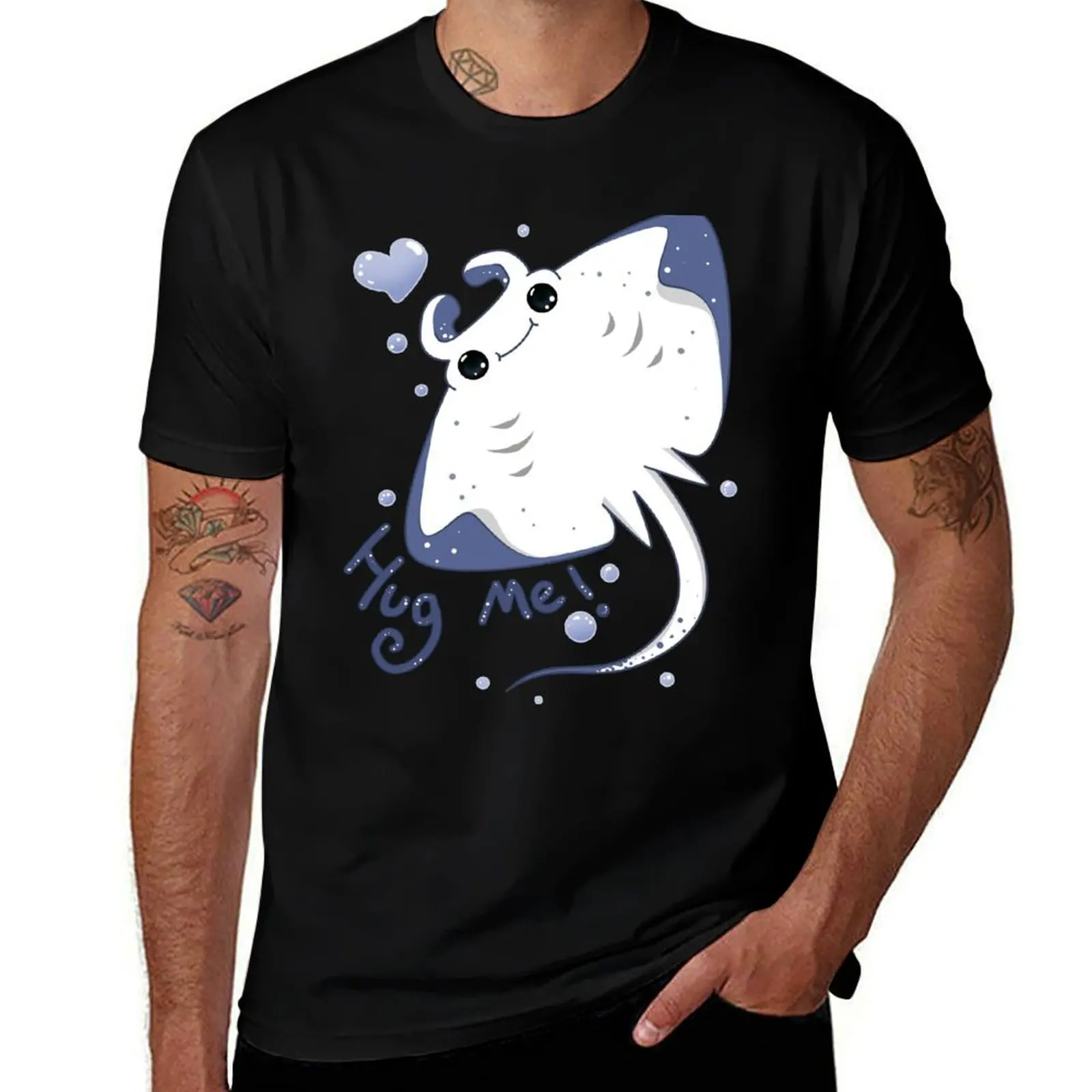 Manta Ray : Hug me! T-Shirt anime t shirts oversize T-Shirt