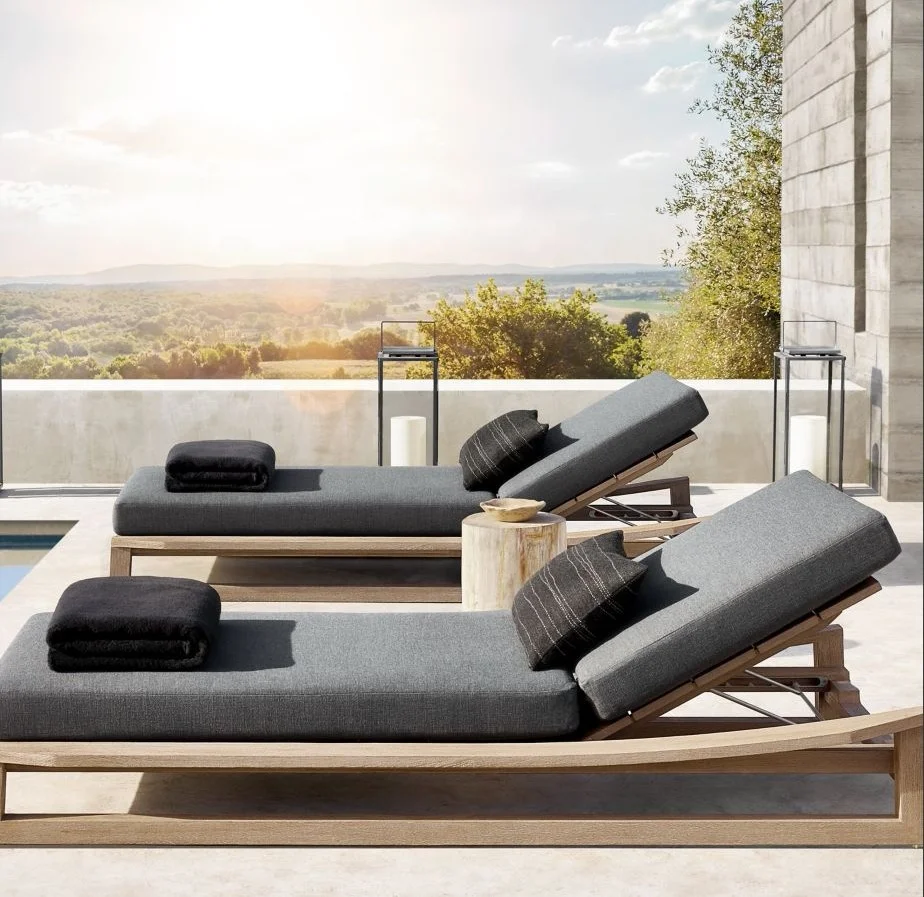 

Outdoor garden sets lounger sun bed teak furniture chaise lounge