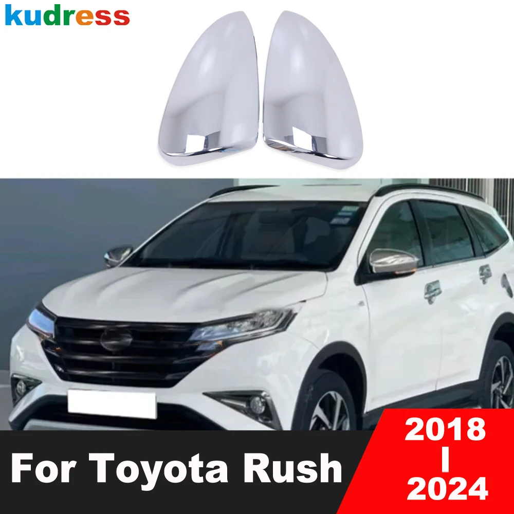 

Rearview Mirror Cover Trim For Toyota Rush 2018 2019 2020 2021 2022 2023 Carbon Fiber Car Side Mirrors Cap Covers Accessories