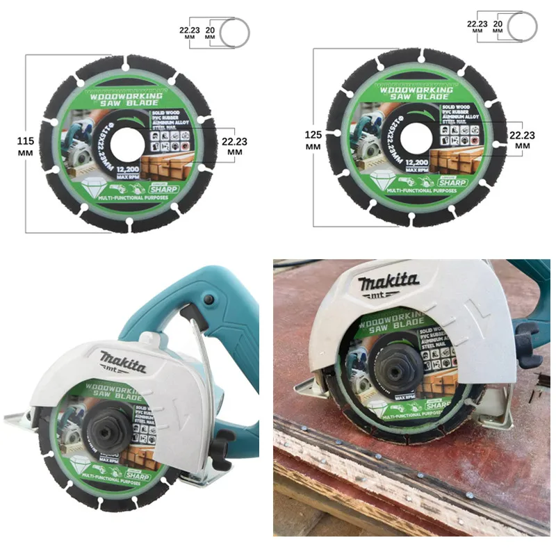 

Brazing Diamond Sand Saw Blade For Cutting Wood, Wear-resistant Hard Alloy Metal Stone Multitool 115mm/125mm Saw Disc