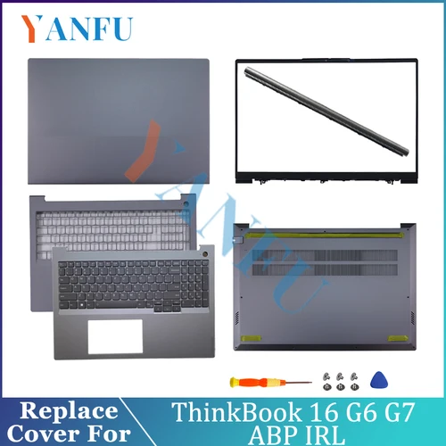 Repuesto nuevo Taptop Caes para ThinkBook 14 G6 G7 ABP A IRL LCD contraportada bisel frontal reposamanos cubierta inferior bisagras