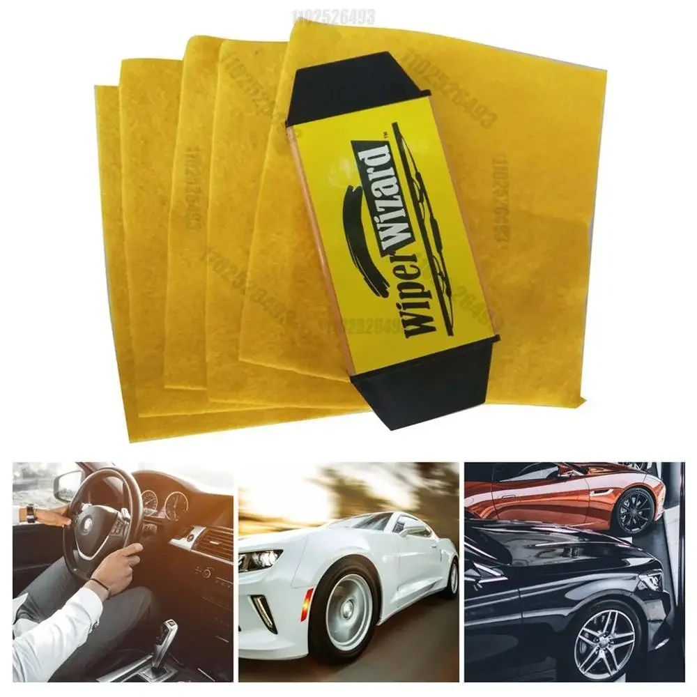 Nowa szczotka do czyszczenia samochodu Micro Weather Wiper Blade Repairer Wiper Repairer 5-częściowy przewodnik Wipes Szczotka do czyszczenia wycieraczek — zdjęcie 3