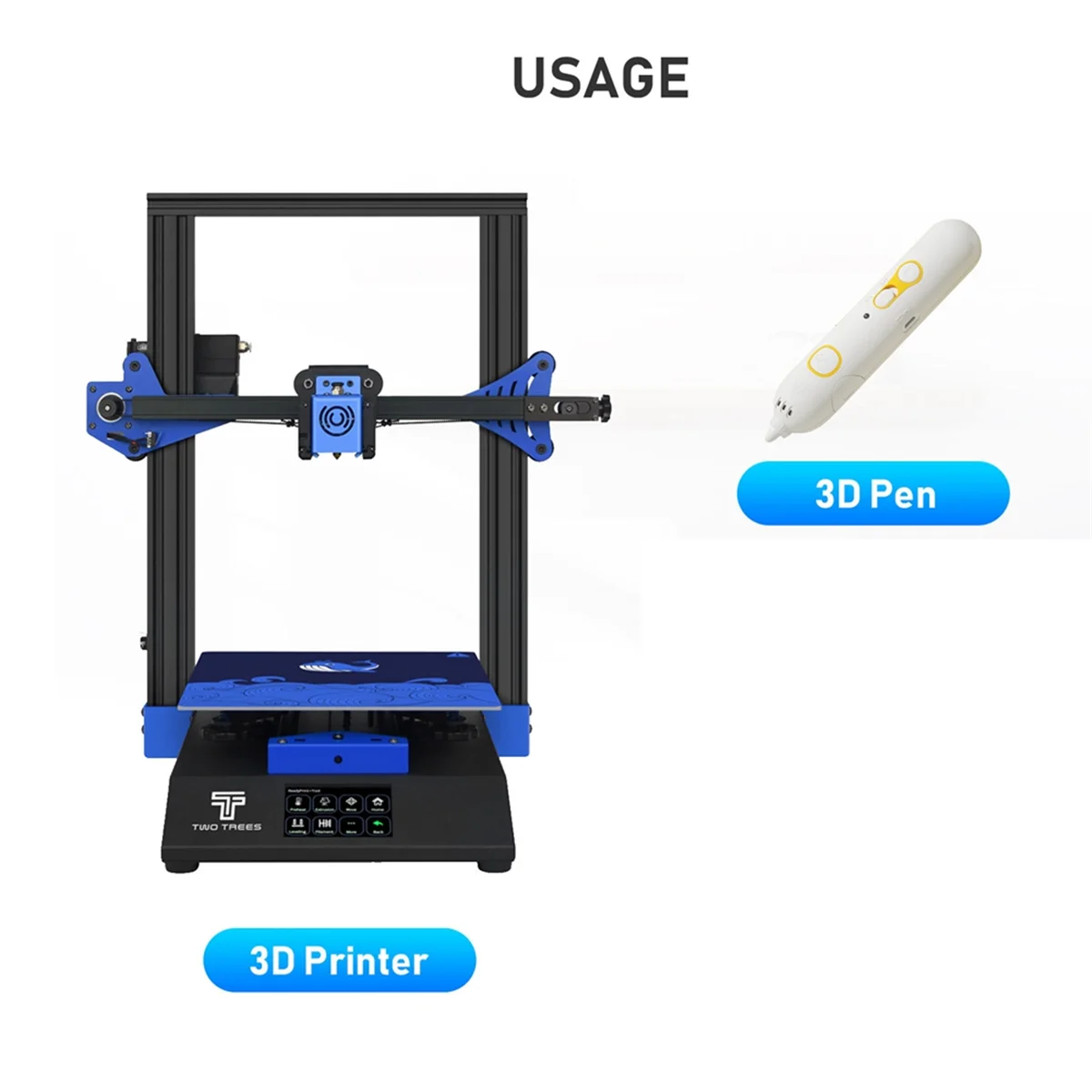 TWO TREES PLA Filament 1.75mm Hyper Series PLA Consumables 3D Printer Filament for Creality K1/K1 Max/Ender-5 S1/SP-5,1KG Red