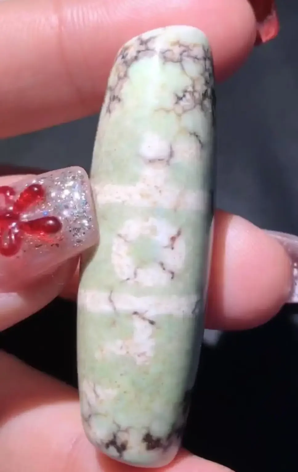 

Волшебная сила, тибетский старый агат, мастер лотоса, артефакт, тотем с 3 глазами, бусина дзи 13,1x43,6 мм b002