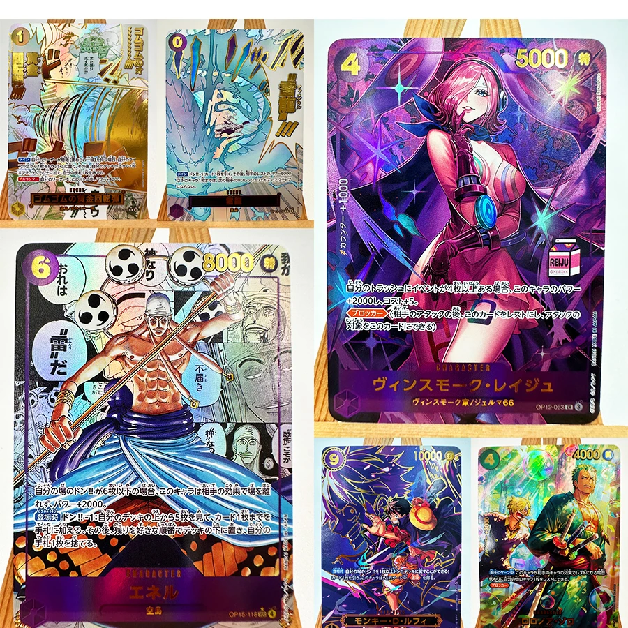 OPCG ONE PIECE OP-15 EB-04 Enel Reiju Luffy FIVE ELDERS Japanese Toys Hobbies Hobby Collectibles Game Collection Anime Cards