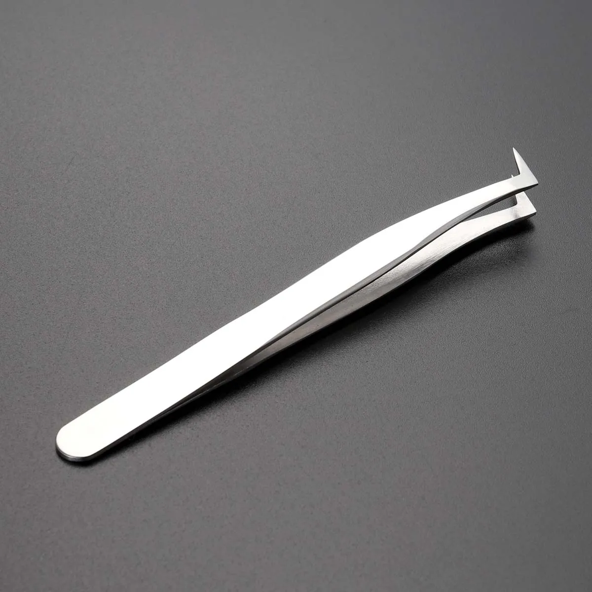 Pęseta do sztucznych rzęs ze stali nierdzewnej, precyzyjne ustawianie, lekka, narzędzie do makijażu rzęs na czerwony dywan i wesele.