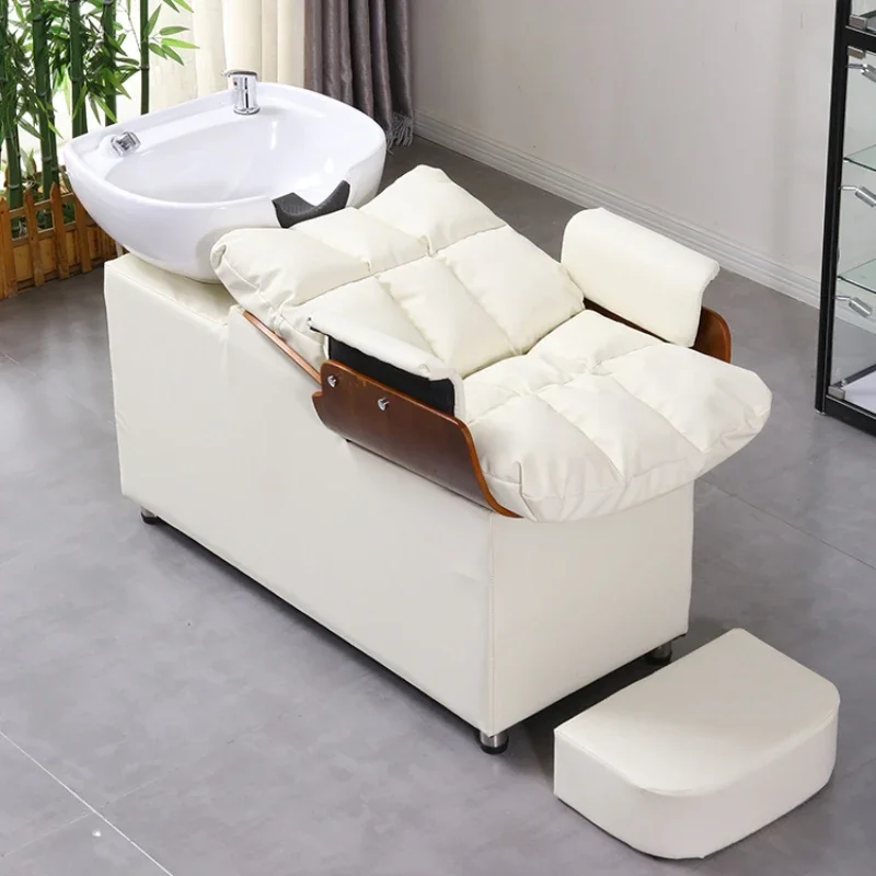 

Commercial Headspa Bed Single Sleeping Water Shaving Chair Japanese Hair Spa Chairs for Living Room Salon Equipment Furniture