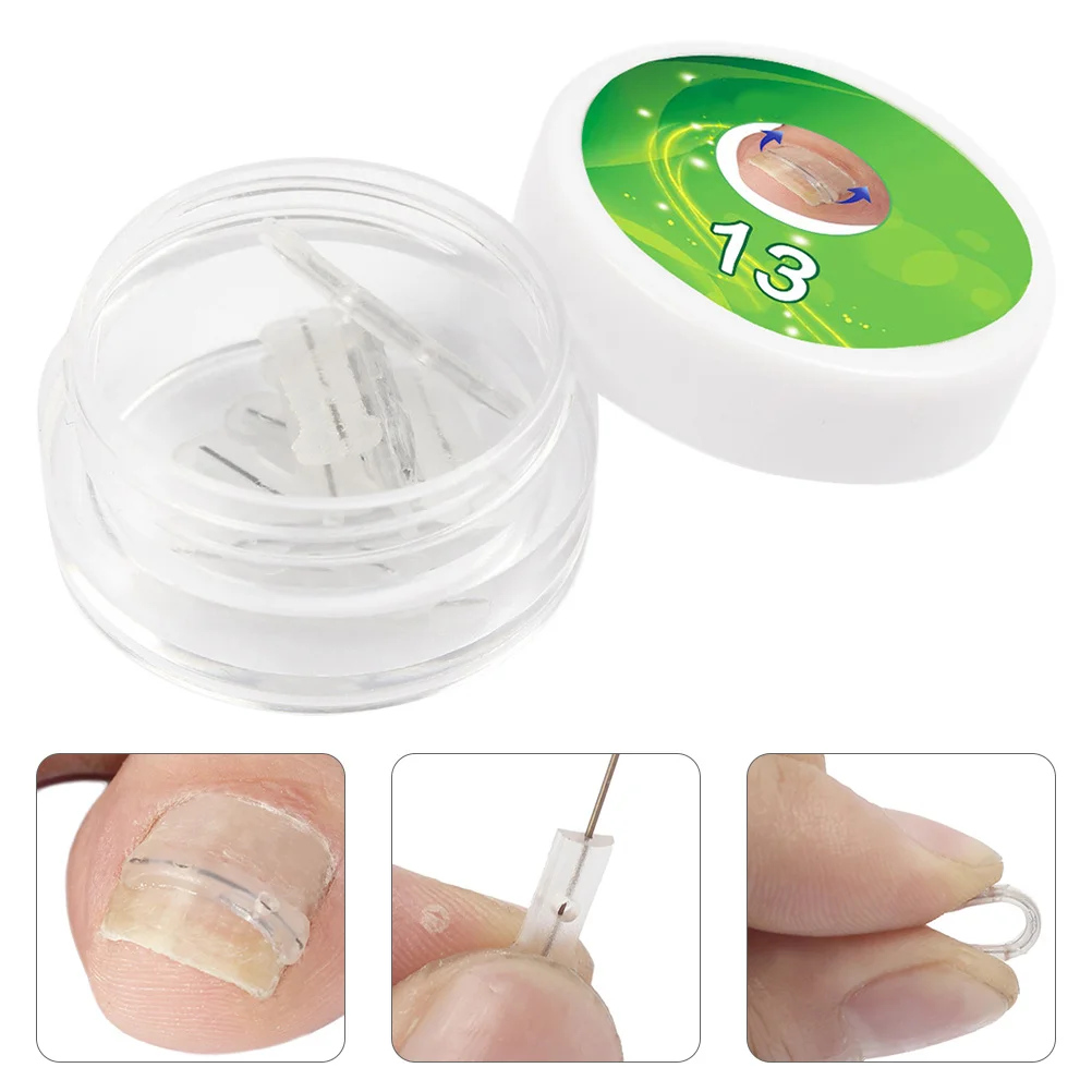

10Pcs Professional Toenail Correction Wire Durable Silicone Titanium Alloy Ingrown Toenail Treatment Home Accessories