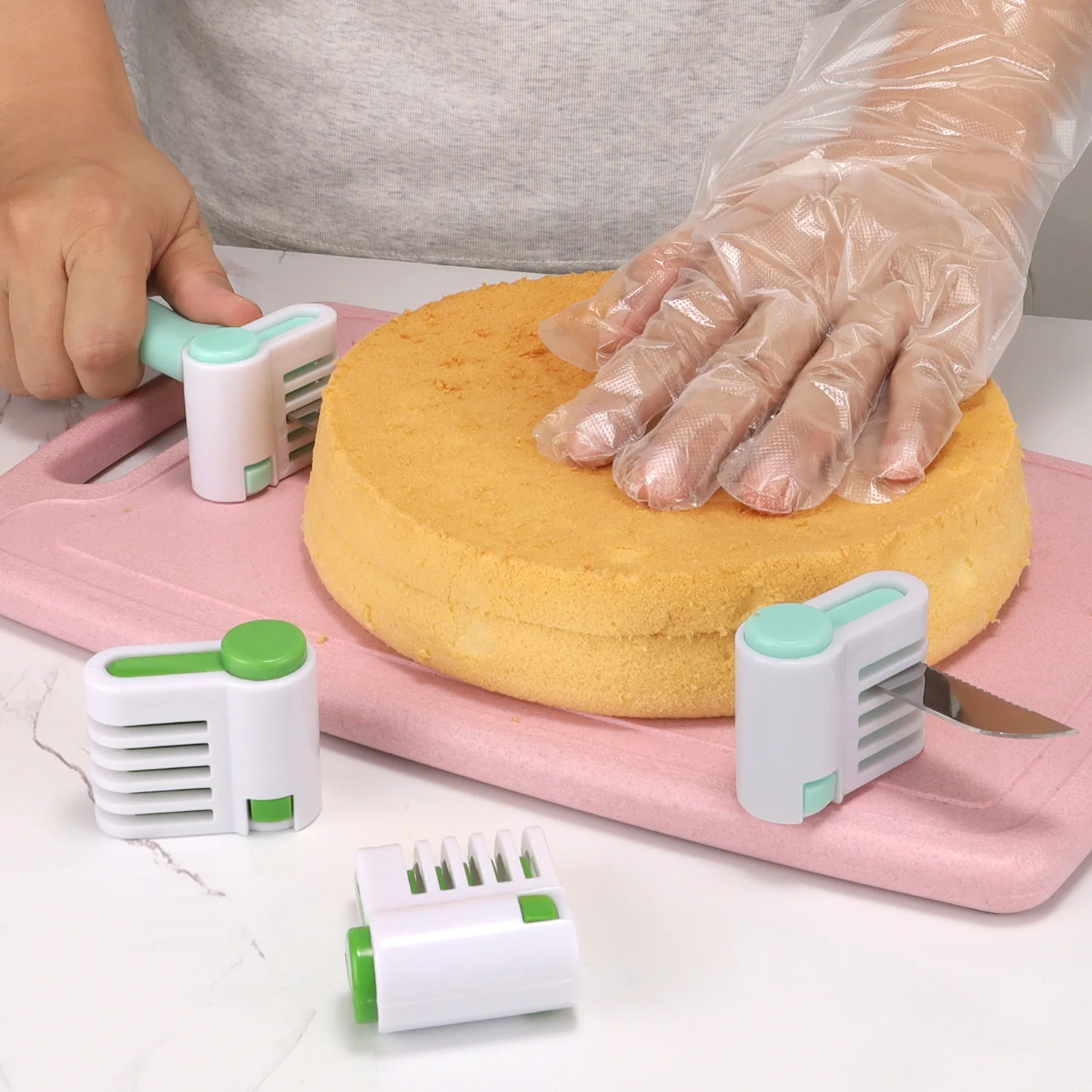 Professional Cake Leveler Slicer&Layer Separator Adjustable 5Gear Creative Cake Slicer Baking DIY Tools Bread Split Toast Slicer