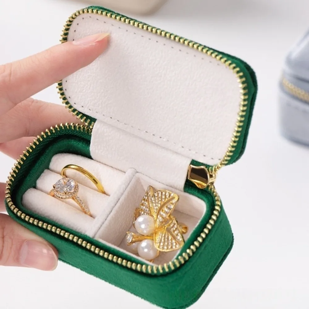

Storage Case Engagement Ring Box Necklace Ring Display Mini Velvet Jewelry Box Fashion Accessories Square Rectangle