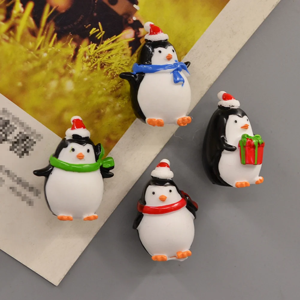 

4pcs Magnetic Fridge Magnets Cartoon For Refrigerator Door Cabinet Locker Home Office Christmas Gift Resin