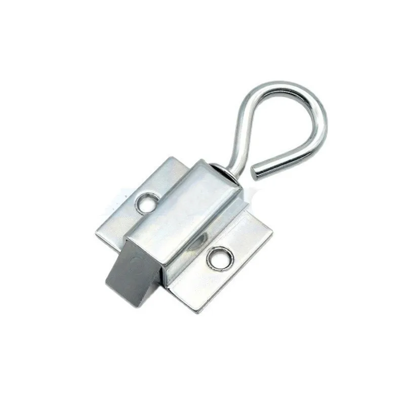 1PCS Carbon Steel Pull Ring Spring Door Bolt Latch Lock Window Gate Anti-theft Security Latch for Industrial Cabinet Hardware