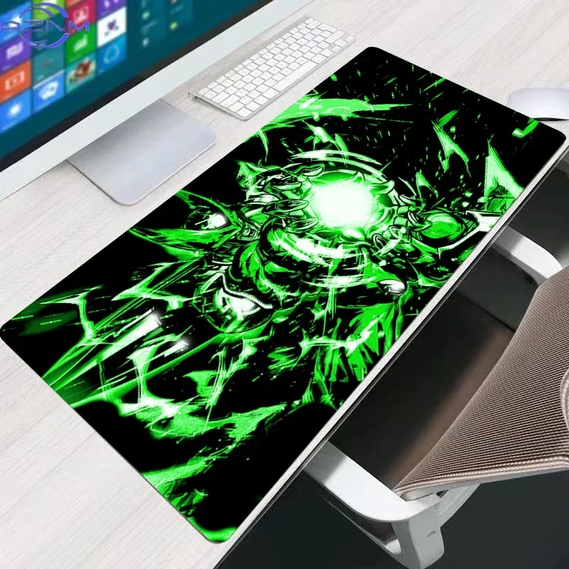 Dragon Ball Cell Anime Mouse Pad, Rubber Non Slip Gaming Desk Mat, Retro Comic Style HD Print Mouse Pad, Smooth Surface for Gami