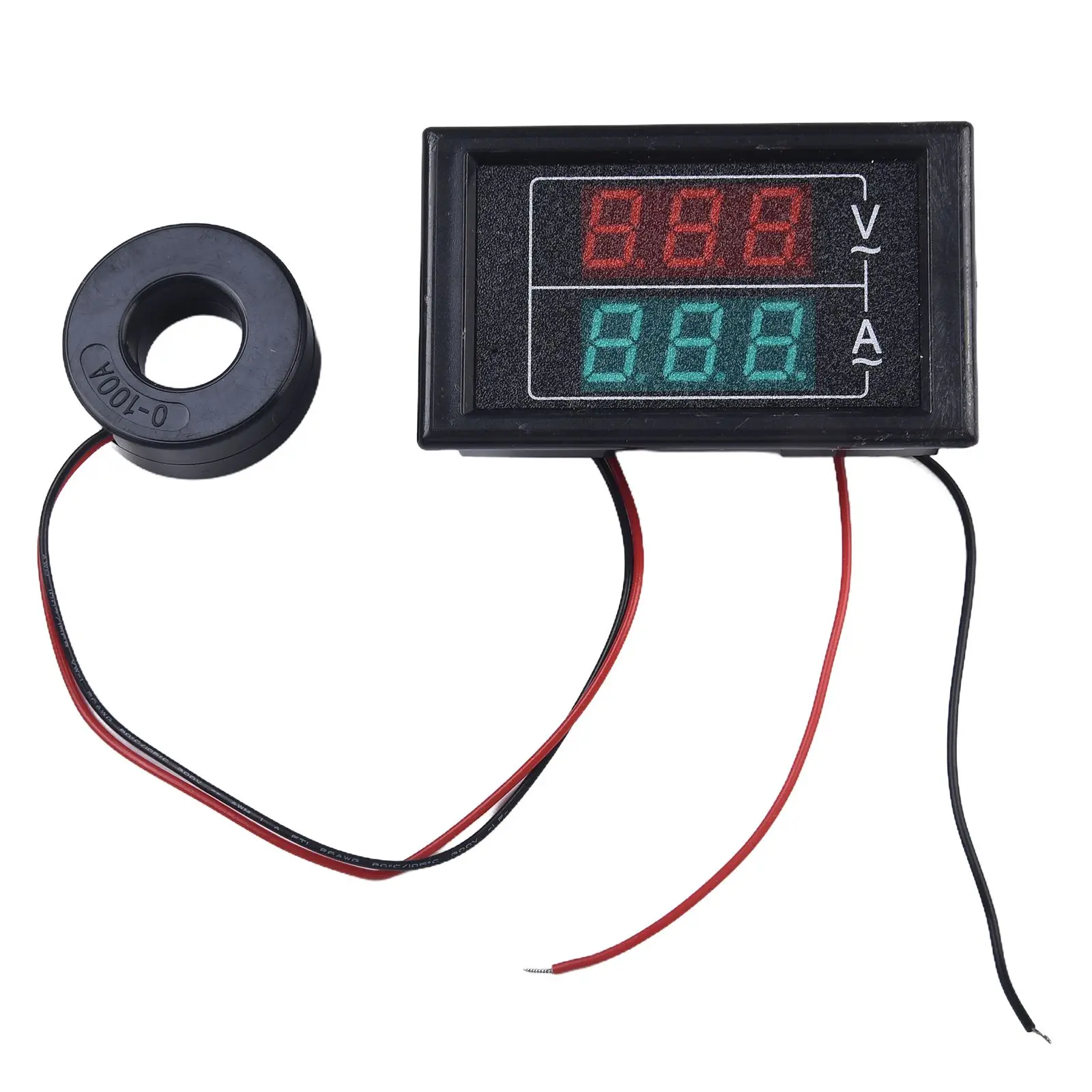 Current Meter AC Voltage Meter Multi-functional Plastic Shell Reliable 70x40x30mm AC 100-300V For Electrical Systems