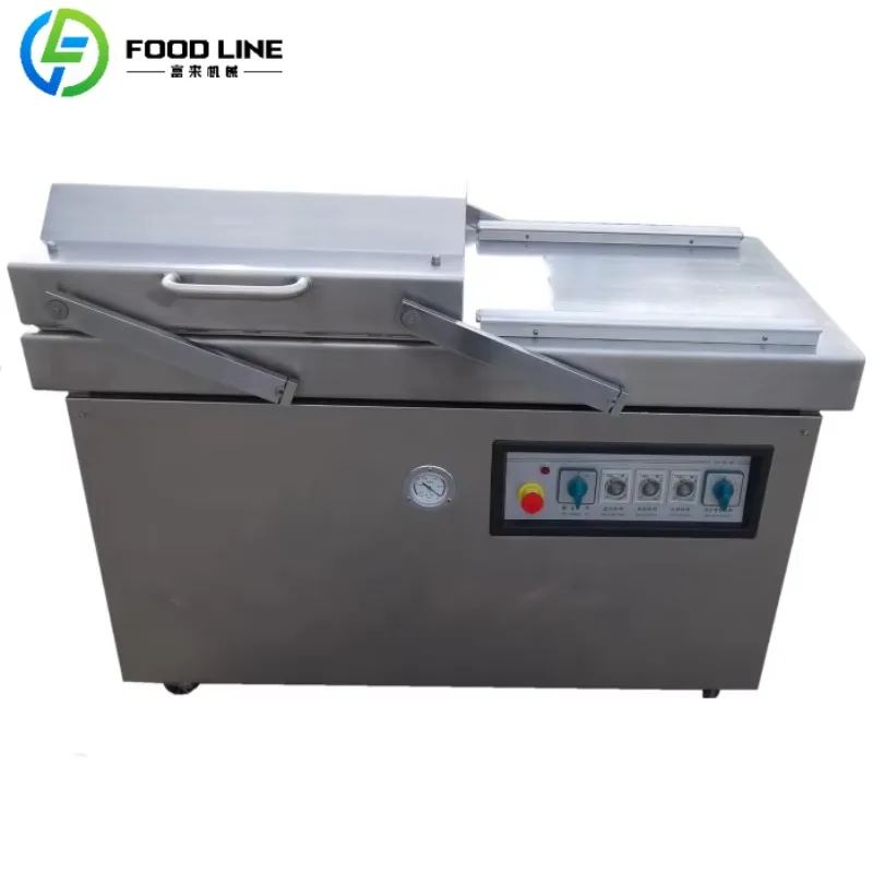 

Customized All 304 Stainless Steel Double Chamber Vacuum Packaging Machine with Gas Fill Option Commercial Power Pump
