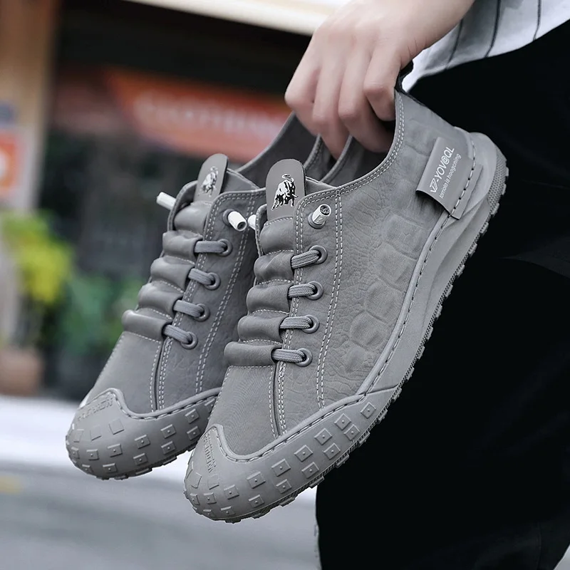 

Men's Sneakers 2026 New Canvas Slip-On Work Shoes Fashion Waterproof Non-Slip Sports Shoes for Men Breathable Casual Sneakers