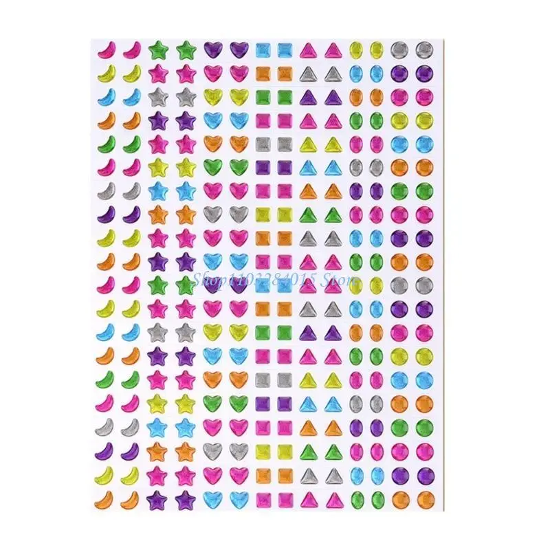 R6FF Puffier Sticker Sheets Decorative Sticker Small Sticker for Kids & Adults, Reusable Tiny Sticker for Scrapbooking
