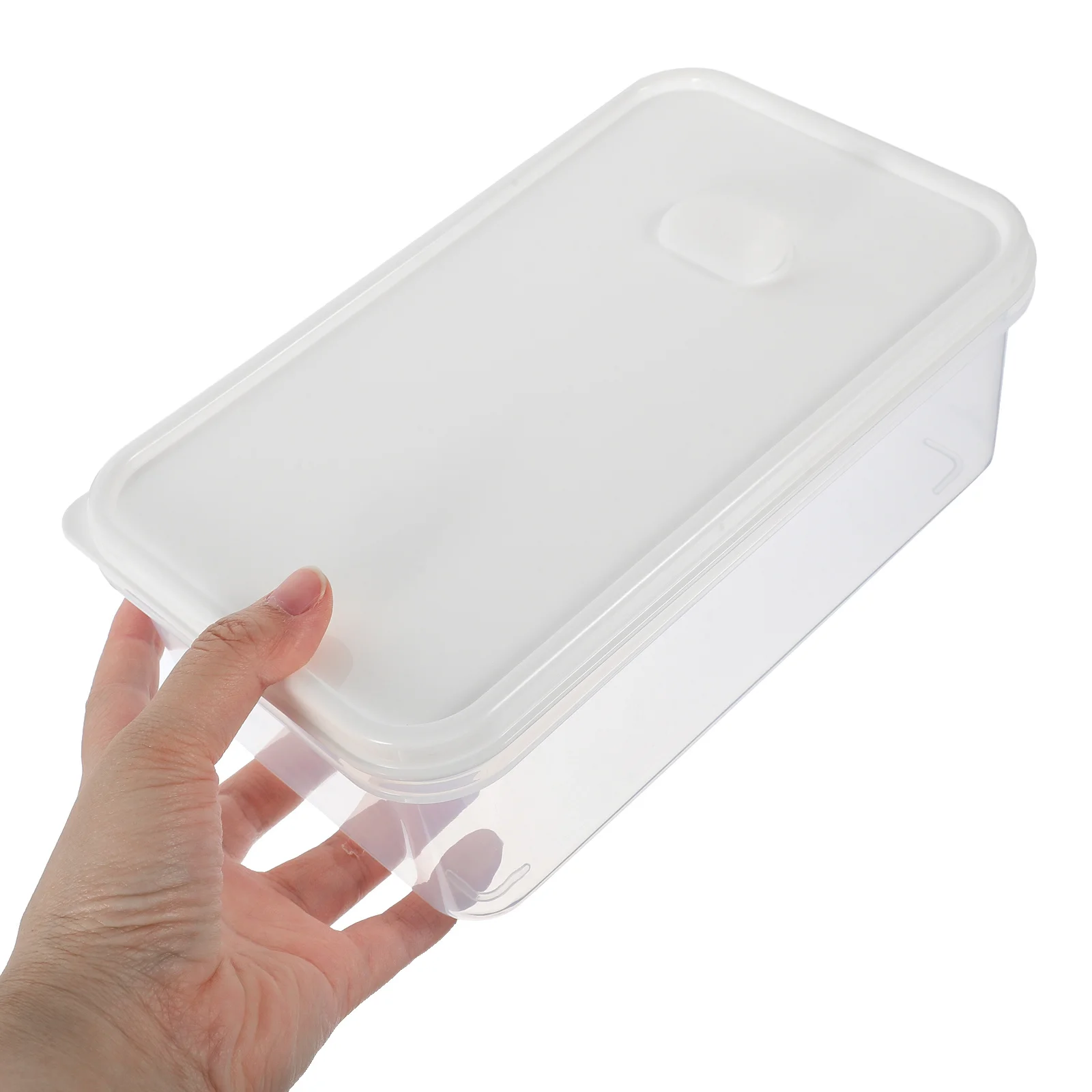 

Clear Plastic Bread Box Large Capacity Storage Container Toast Fresh-Keeping Box Kitchen Organizer Fridge Bread Holder