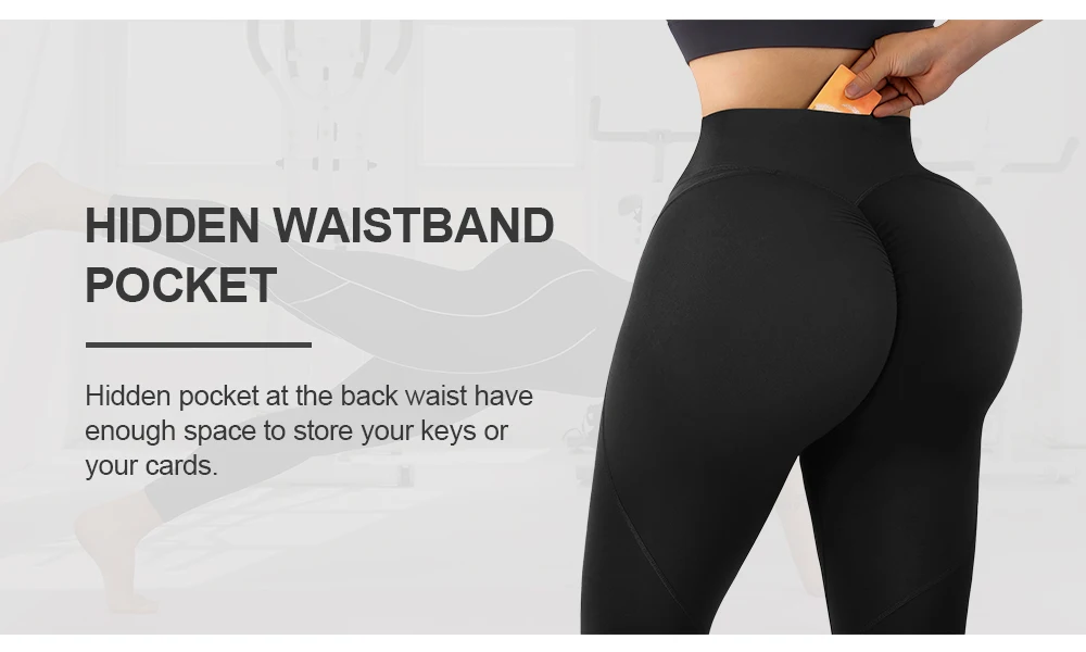 RUUHEE Leggings Women V Waist Tights Gym Clothing Quick Dry Sportswear High Waist Fitness Yoga Pants Women Leggings For Fitness