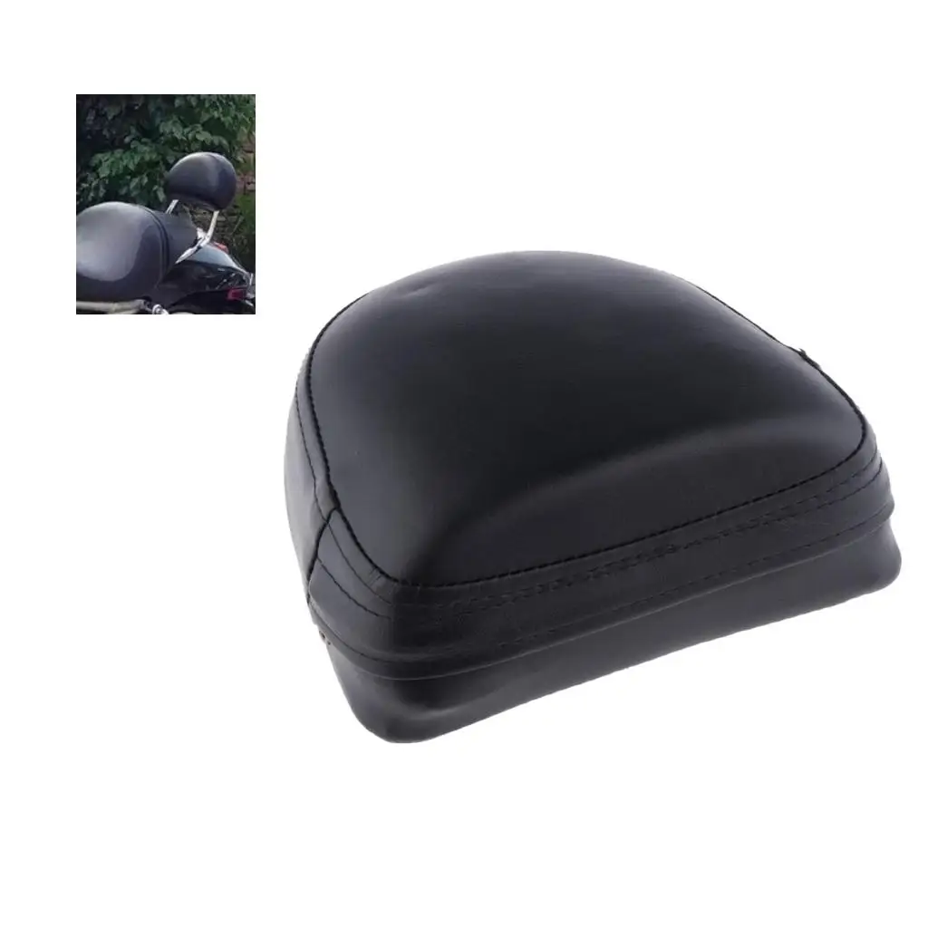 Passenger Sissy Bar Cushion Pad Durable Waterproof Leather Sponge Backrest Waist Support for Harley VRSC 1250 Motorcycle