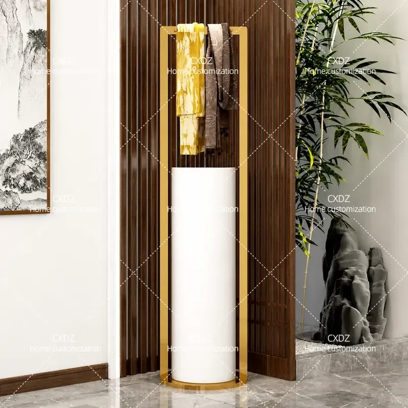 Floor to Ceiling Shoe Cabinet with Coat Rack Integrated Entryway Storage Unit for Hallway Foyer Porch Hanging Organizer