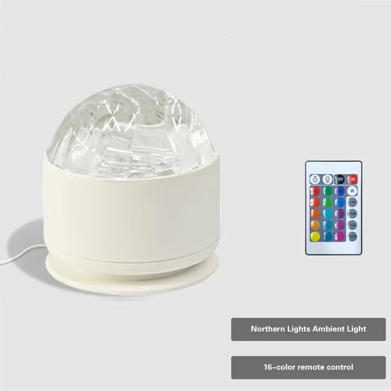 

Свет проектора Аврора Северное сияние Проектор 16-цветных эффектов Спальня, вечерние украшения дома Атмосфера Свет