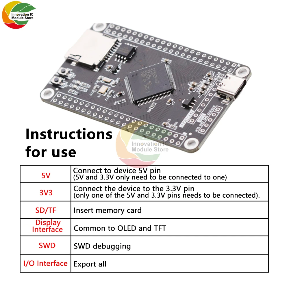 Imagem -02 - Placa do Núcleo Que Aprende o Desenvolvimento Mcu Stm32f407vet6 Pm32f407vgt6 Stm32f407vgt6 Cortex-m4