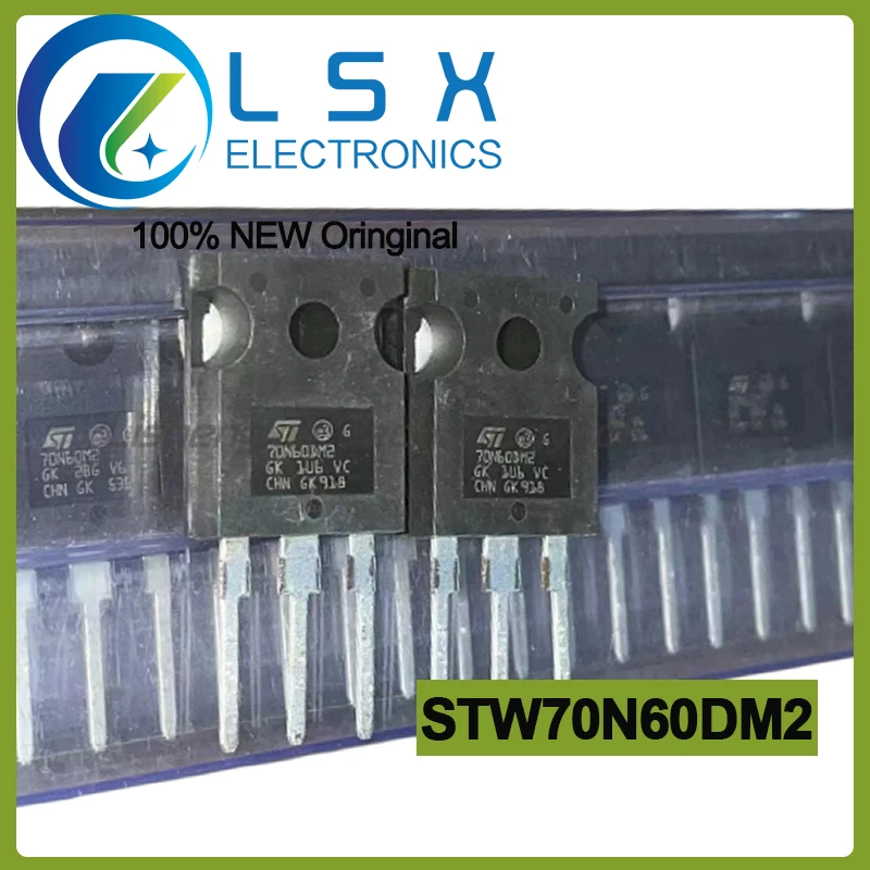 

10pcs 70N60DM2 STW70N60DM2 TO-247 600V 66A Original On st ock