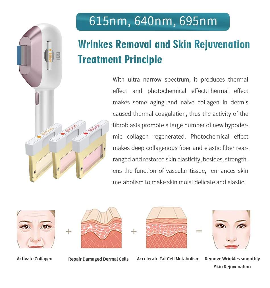 BBI Professional Ice Titanium Device Ipl 808nm Diode 、