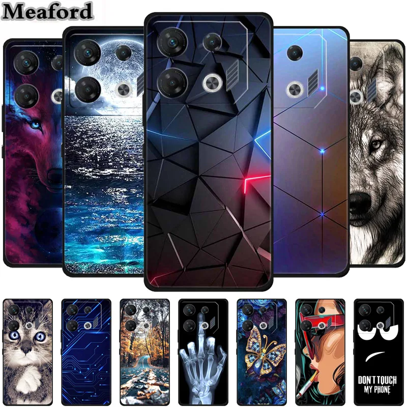 For Infinix GT 10 Pro Case Animals Soft TPU Silicone Phone Cases for Infinix GT10 Pro X6739 Back Cover Shockproof Wolf New Coque