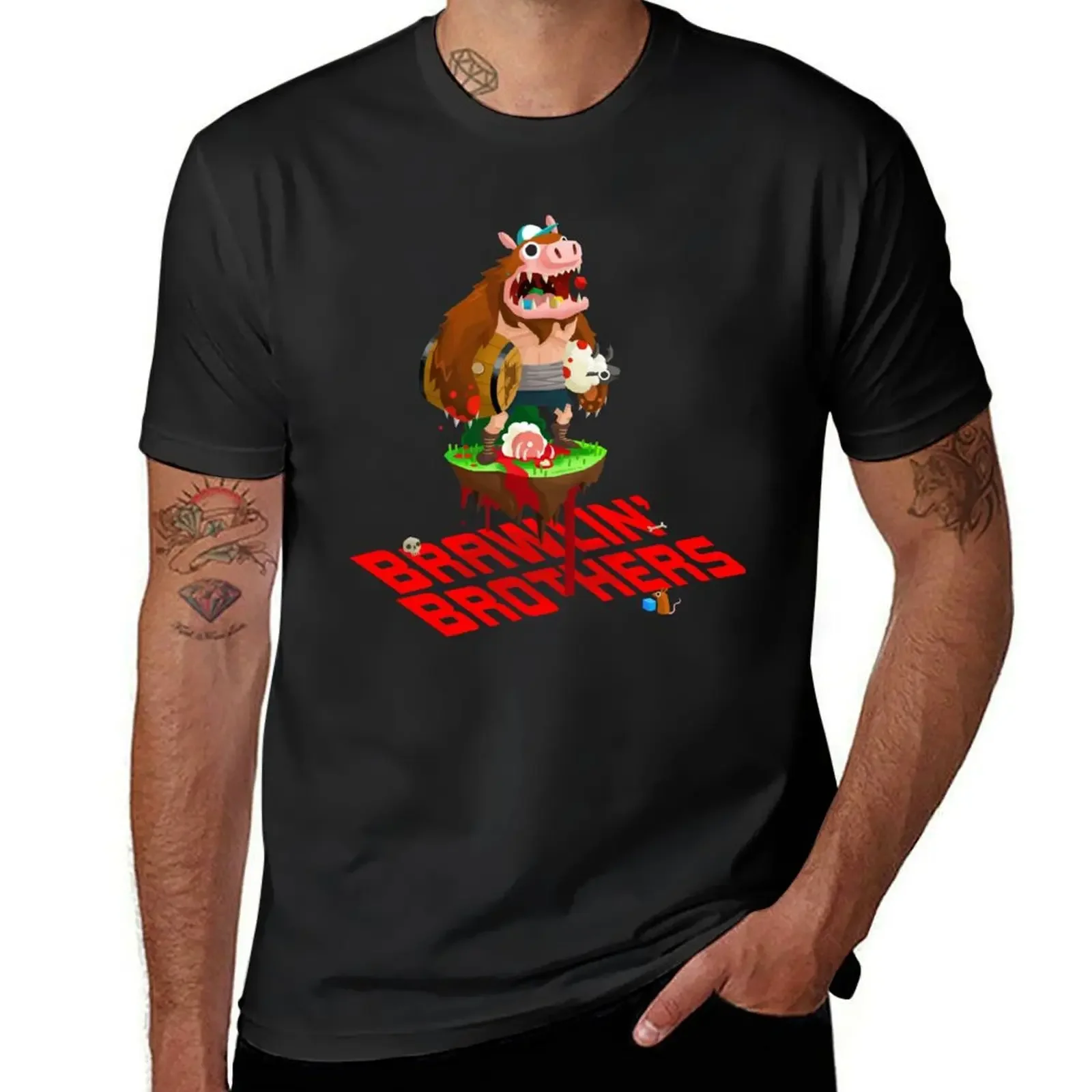 Brawling Brothers - ManBearPig T-Shirt blacks man t shirt graphic t shirts anime t shirts mens vintage shirts