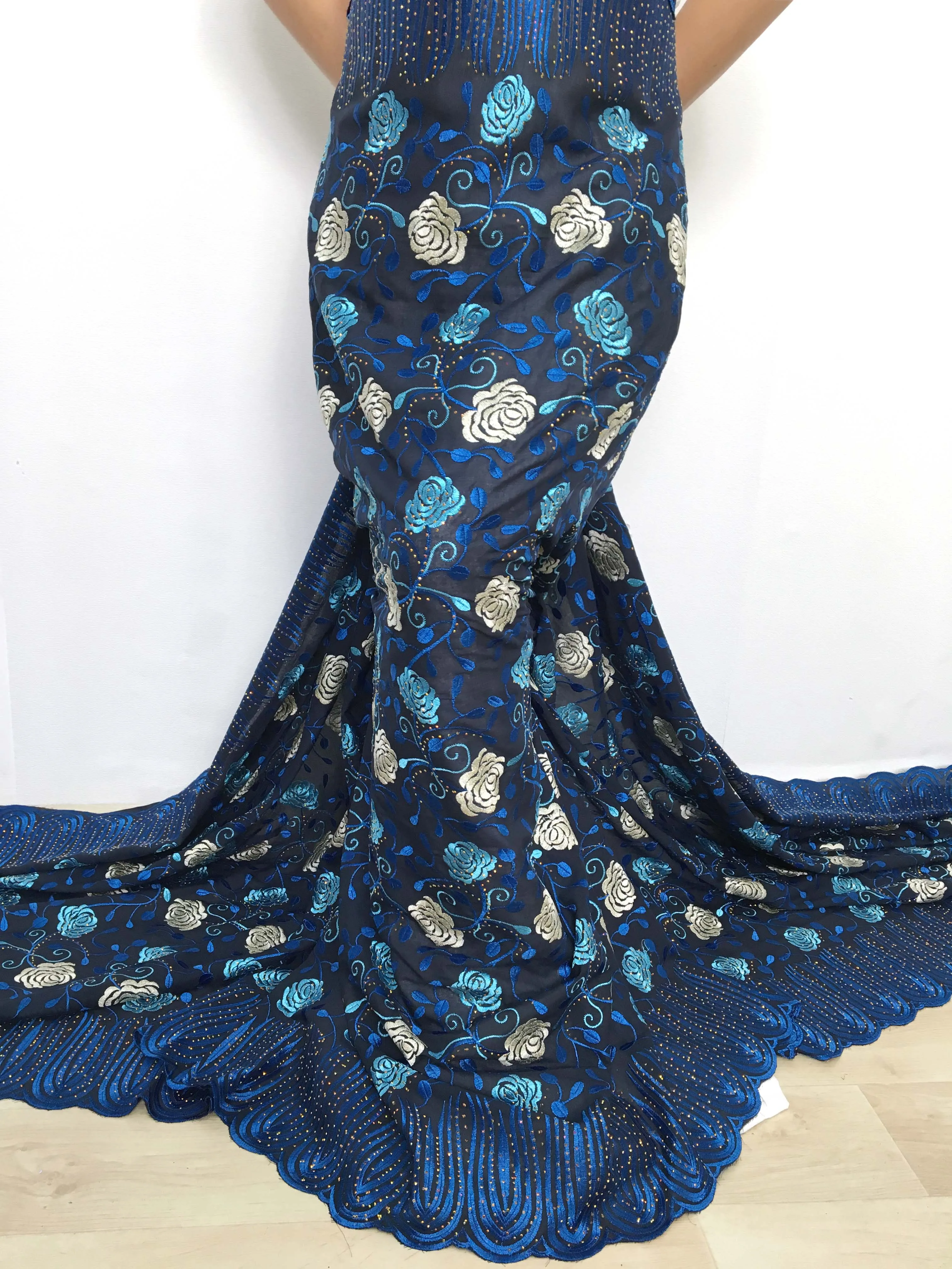 Zhenguiru Dry Lace Fabric 2024 Embroidered Cotton Lace Fabric High Quality African Lace Fabric Nigerian Dress for Women A3581