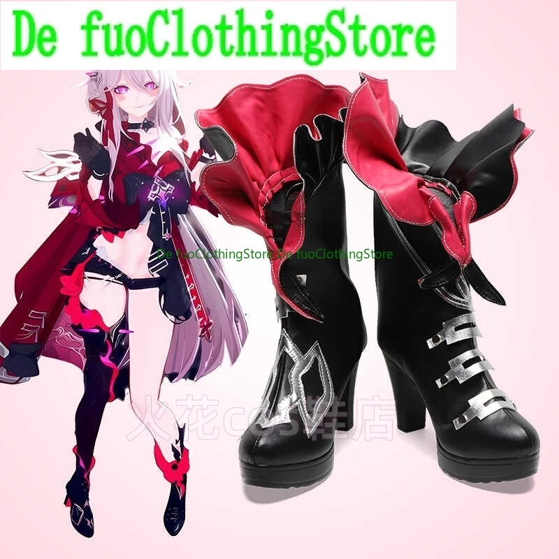 

DeFuo Clothing Anime Shoes GAME Shoe Cosplay Shoe Collapse Three Serlim Cos Shoes Customized Large Size