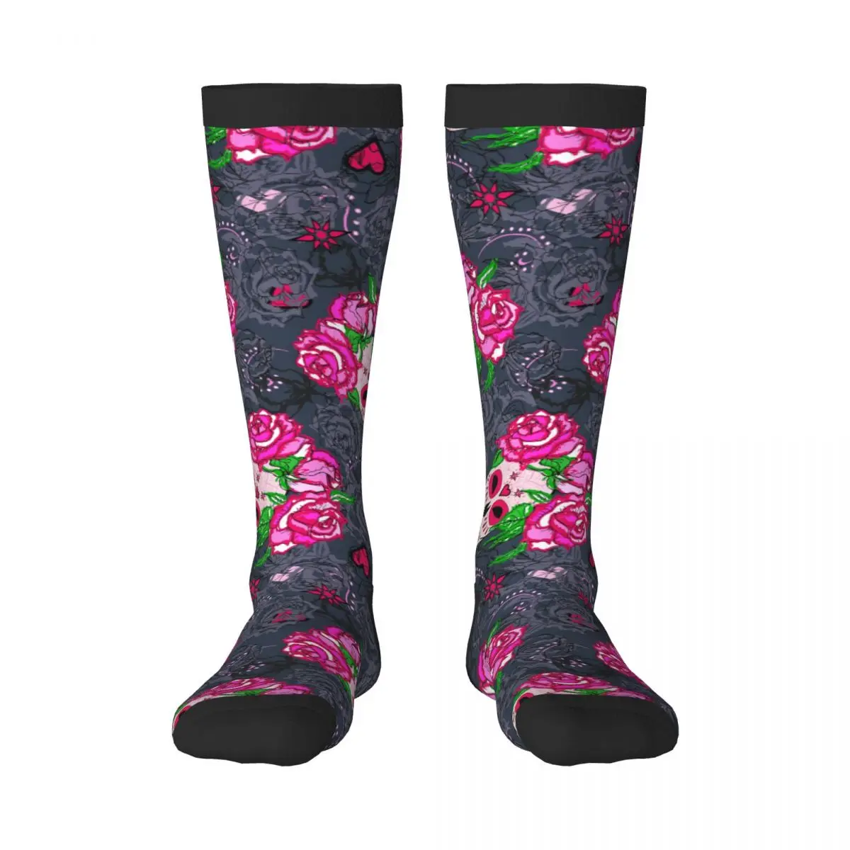 

Spring/autumn over the knee socks Sugar Skull And Roses school dance long stocking