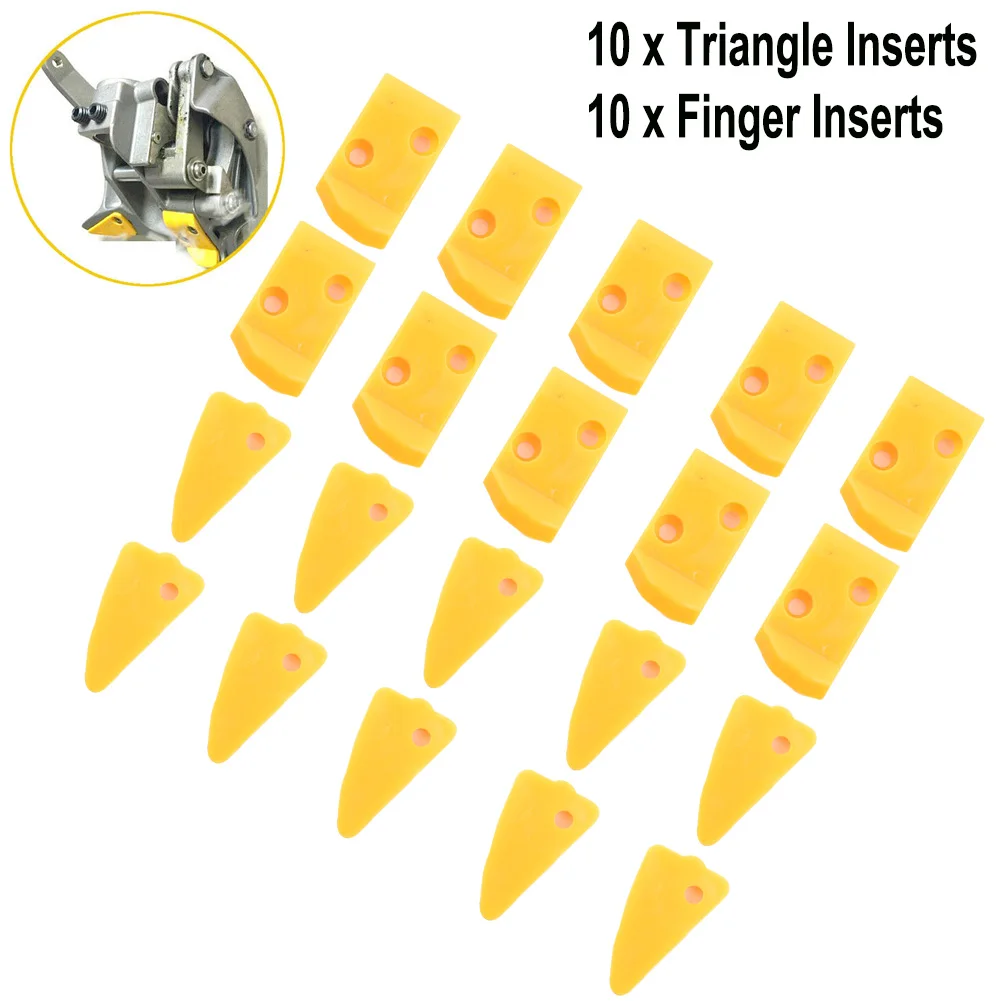 

20pcs Finger&Triangle Leverless Inserts Protector For Corghi/Hunter Tire Changer Finger Inserts Triangle Inserts Parts