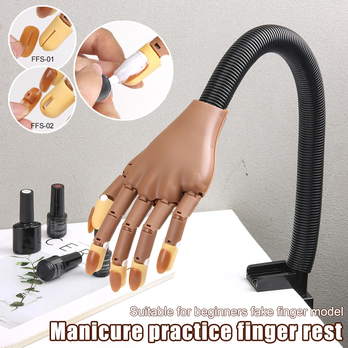 Resin Art Stand - Nail art prosthetic hand practice tool