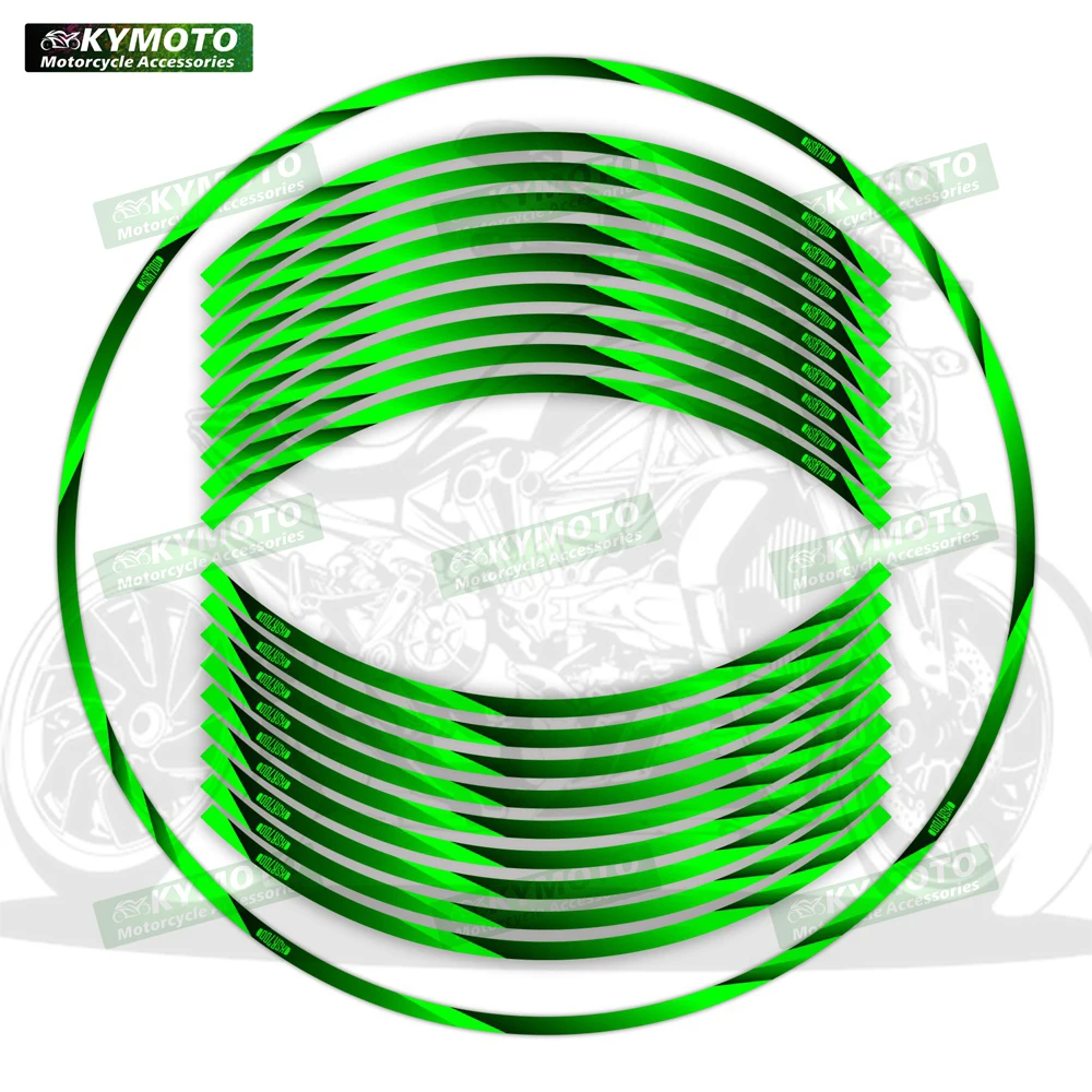 

For XSR700 XSR 700 motorcycle accessories 17 inch front and rear wheel decals fairing hub modified reflective stripe stickers