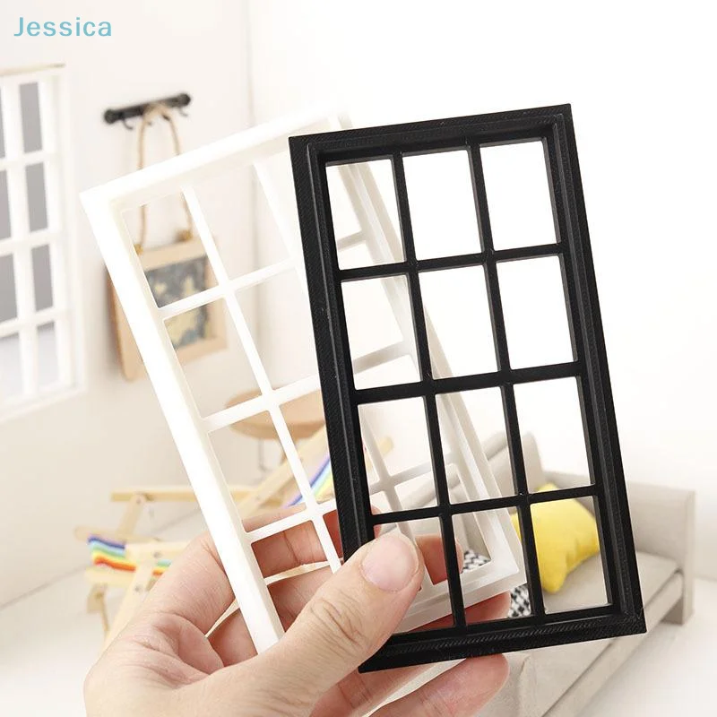 ♥1:12 Dollhouse Miniature Model Window And Door Frames Furniture Decor Dolls House Micro Scene Accessor
