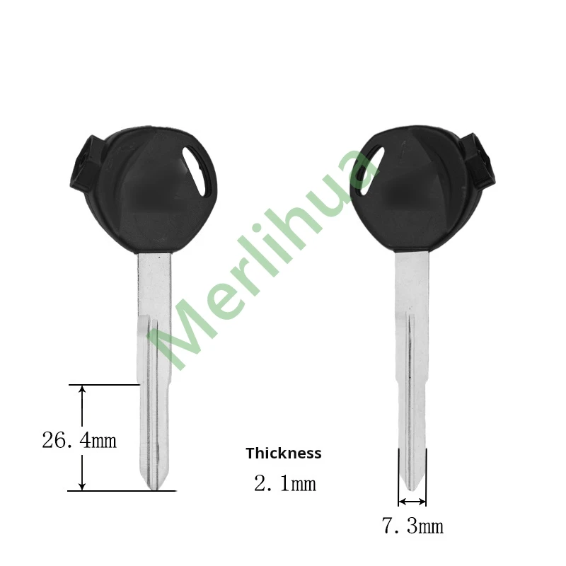 Clé de moto Wuyang Honda, clé de moto vierge, aimant inclus, adaptée pour Honda Jiaying, Xindazhou, Wuyang, WH100, Joy, 125CC