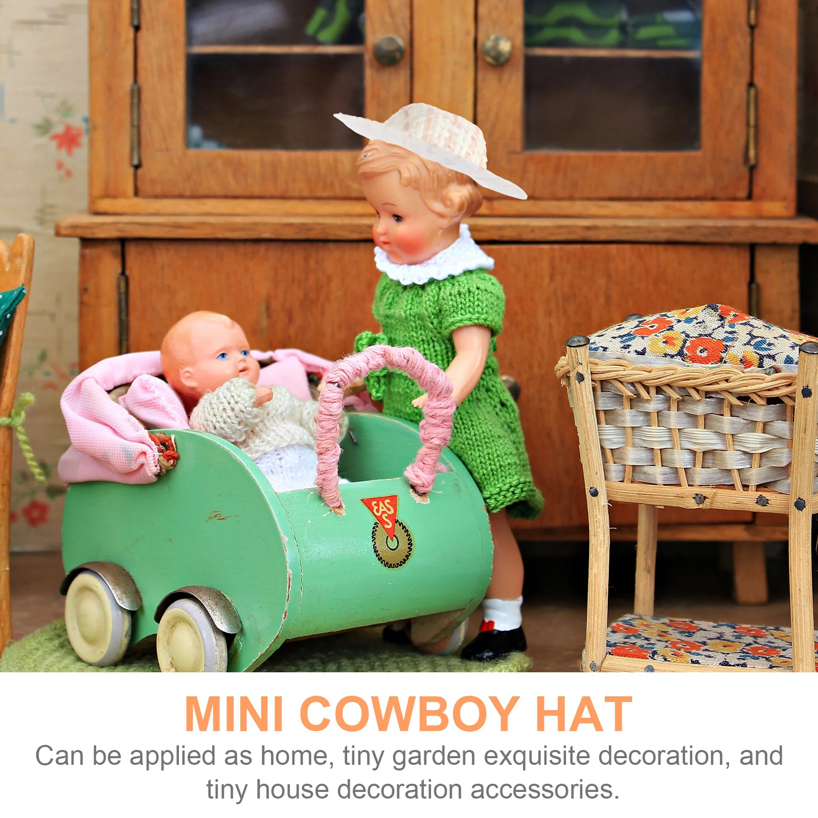 

12Pcs Mini Imitation Straw Hats Exquisite Decoration DIY Craft Accessories Tiny Hats for Projects Mini Hat Tiny Hat