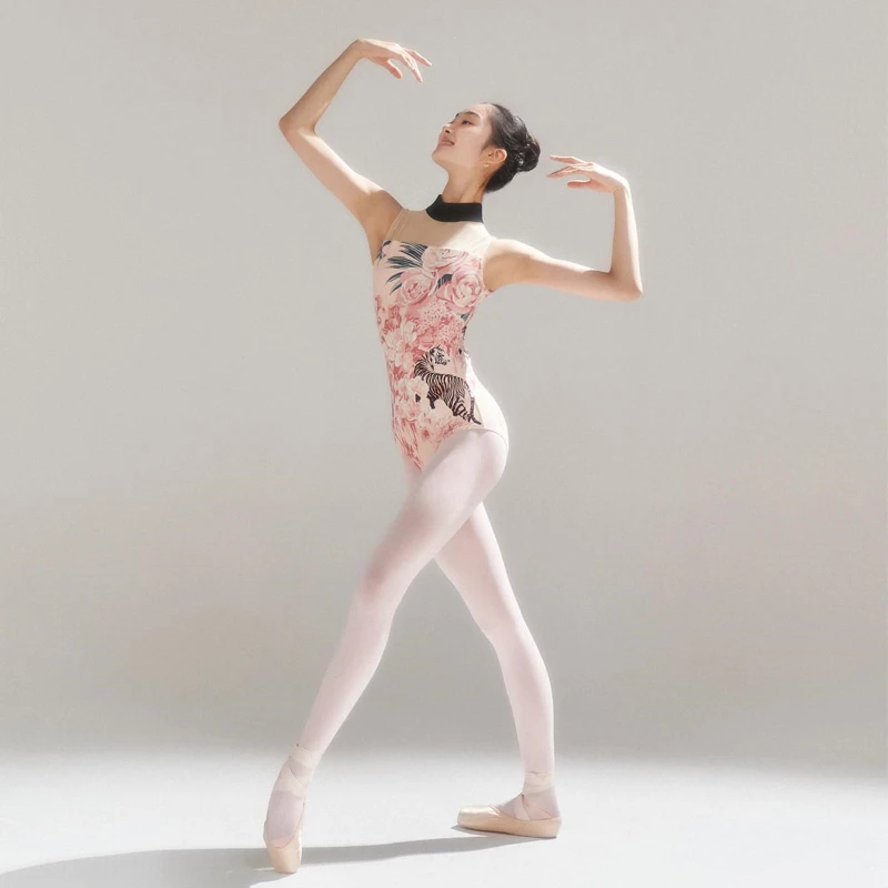 

Tights ballet print gym suit dance dance practice suit female adult digital personalized customization