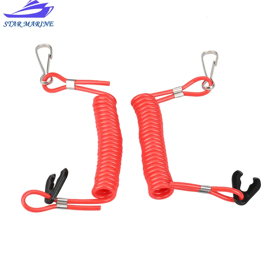 

Подвесной ремень безопасности, нейлоновый пружинный переключатель 2 шт. 682-82556-00 для Yamaha Tohatsu Hidea Powertec Hankai Seapro HDX