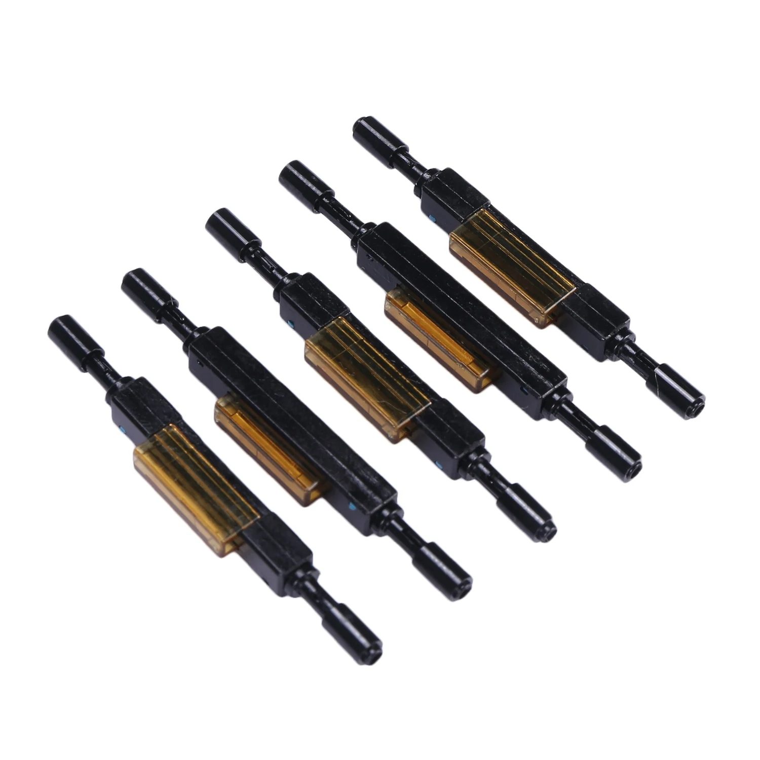 5ชิ้นขั้วต่อใยแก้วนำแสงแบบเร็วหัวต่อใยแก้วนำแสง L925B หัวต่อคอมพิวเตอร์ใยแก้วนำแสงประกบเชิงกลสำหรับสายเคเบิลแบบปล่อย