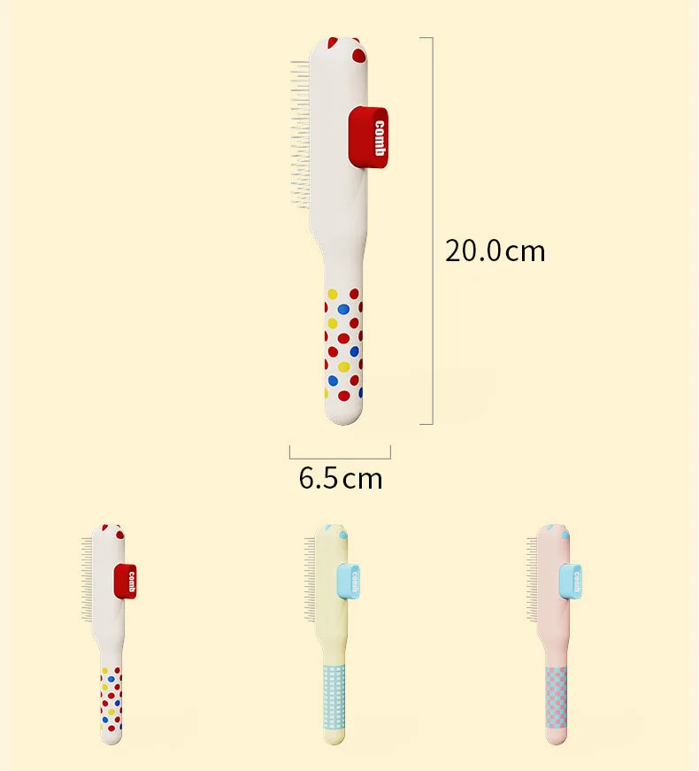 Peine antipulgas de acero inoxidable para gatos y perros, cepillo - imagen 5