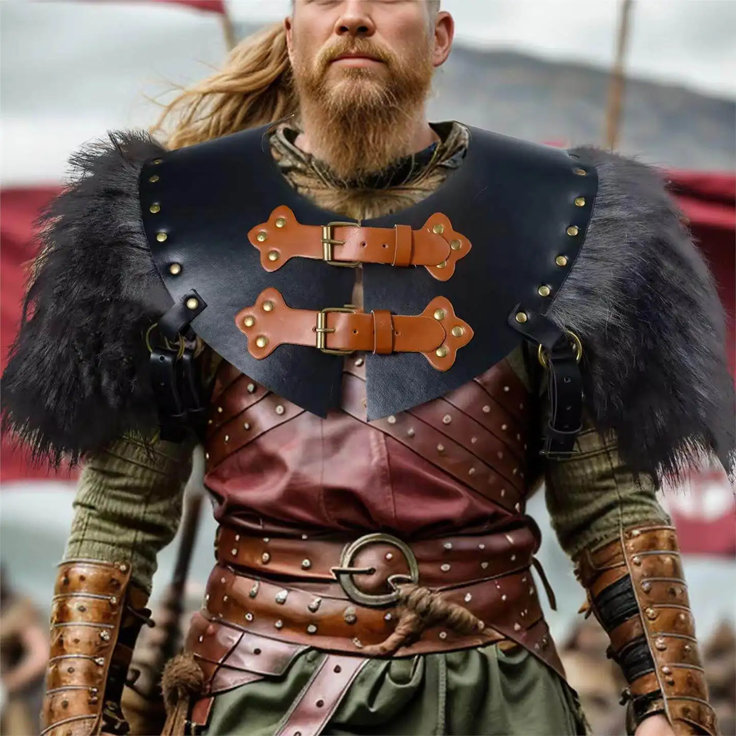 

Ретро-пальто в стиле средневековья и Ренессанса с меховой накидкой для Хэллоуина, женское модное зимнее пальто с приталенным силуэтом и меховыми вставками