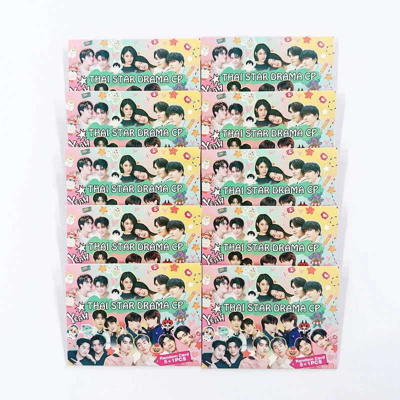 5/10 Packs Thai Star Drama CP Photo Card Set - BounPrem Forcebook PerthSanta Holographic LOMO Cards